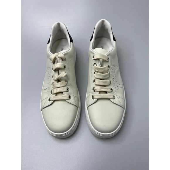 Salvatore Ferragamo Pierre Leather Sneakers White Men’s Size 8 $595